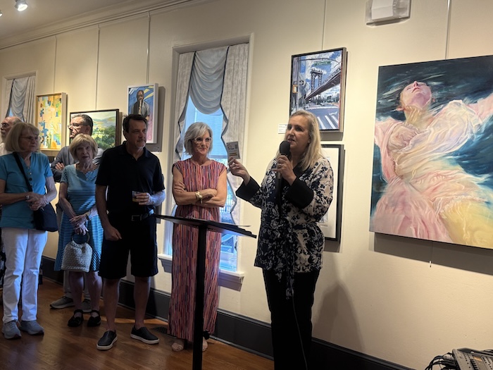 Art display inside Page-Walker Arts & History Center Cary NC