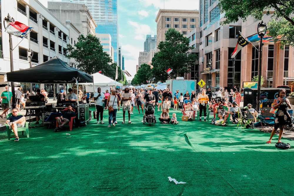 Live music performance at Artsplosure Raleigh
