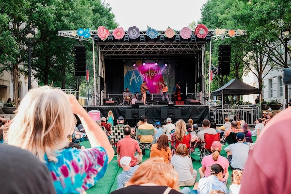 Live music performance at Artsplosure Raleigh
