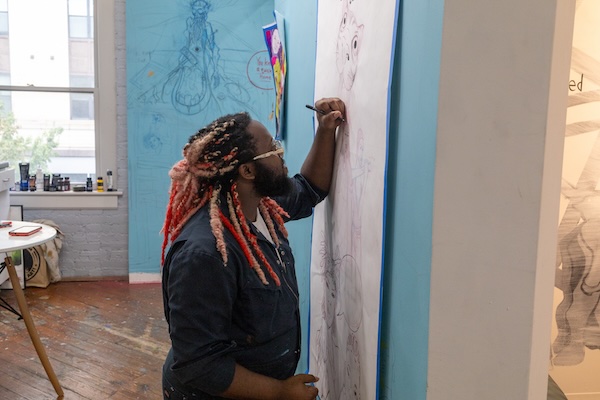 Art exhibition inside Artspace Raleigh