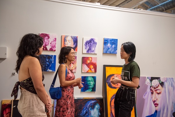 Artists working inside Artspace studios