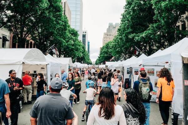 Live music performance at Artsplosure Raleigh