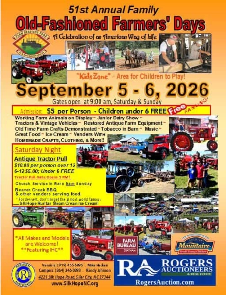 51st Annual Old-Fashioned Farmers' Day Festival