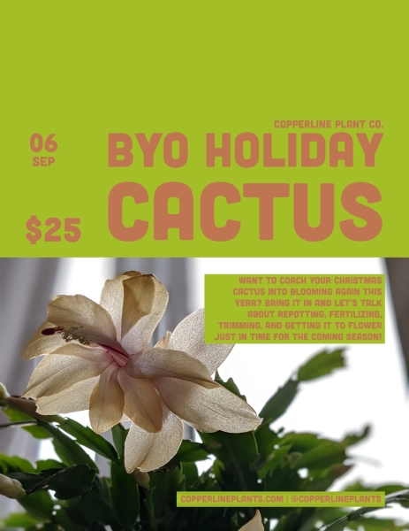 BYO Holiday Cactus Workshop