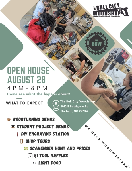 The Bull City Woodshop: Open House