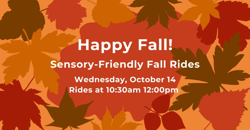 Sensory-Friendly Fall Rides at New Hope Valley Railway
