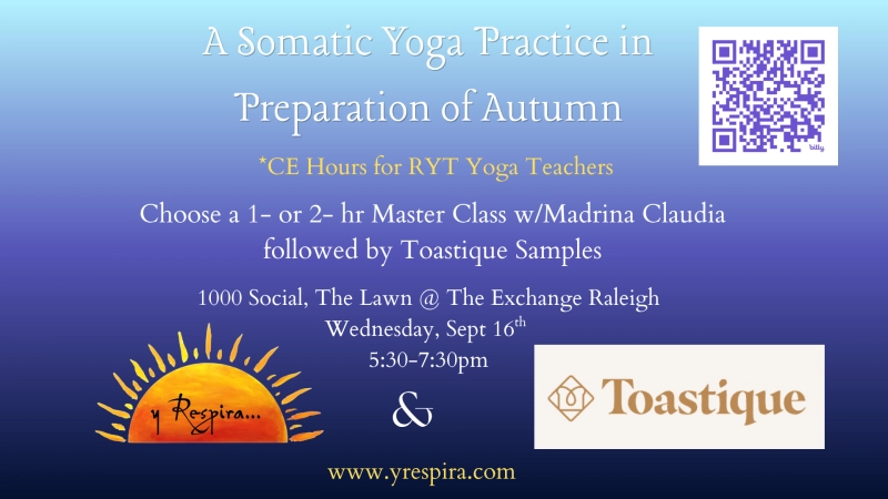 A Somatic Yoga Practice in Preparation of Autumn