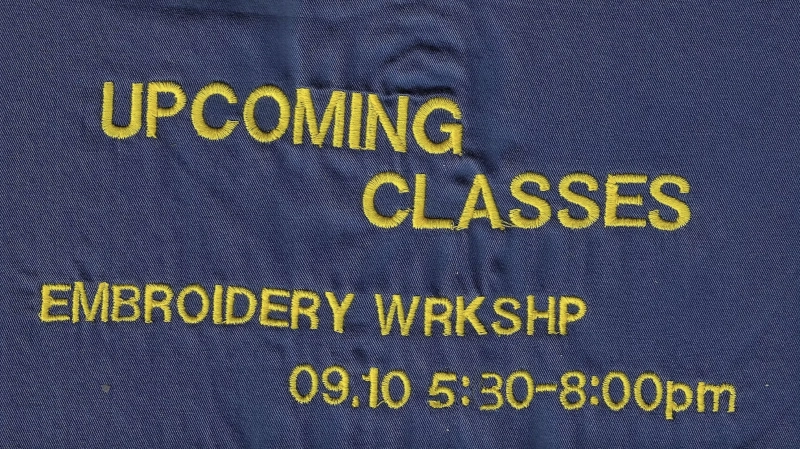 Darning and Embroidery Workshop