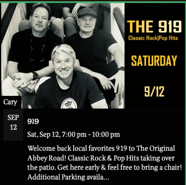 The 919 Live at The Original Abbey Road