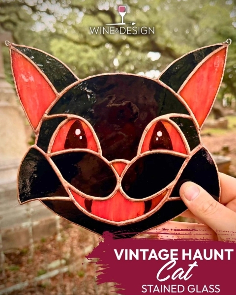 Stained Glass Workshop: Vintage Haunts Cat