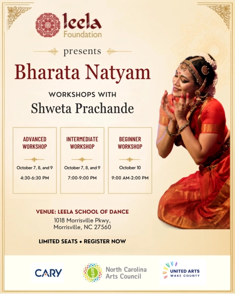 Bharata Natyam Workshops with Shweta Prachande