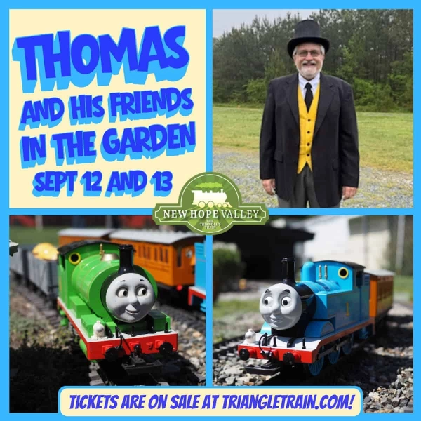 Thomas in the Garden at New Hope Valley Railway