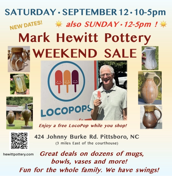 Mark Hewitt Pottery Sale!