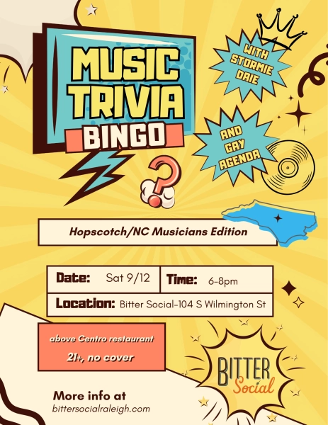 Music Trivia Bingo at Bitter Social
