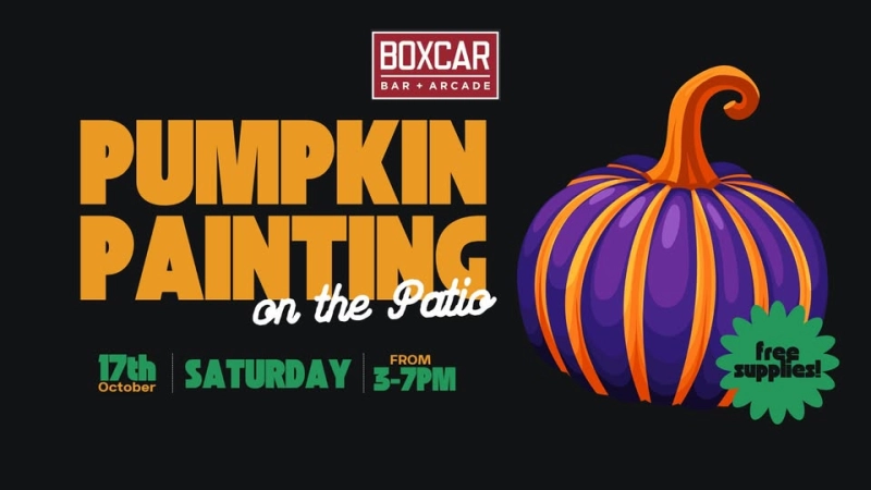 Patio Pumpkin Painting Party