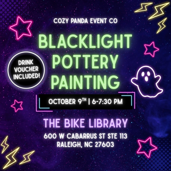 Blacklight Pottery Painting