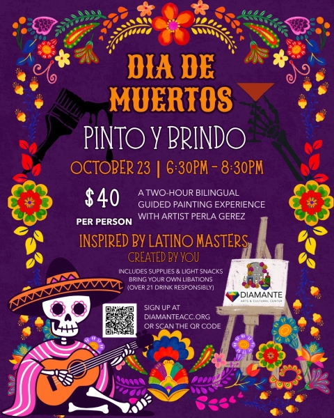 Día de Muertos Painting Experience with Perla Gerez