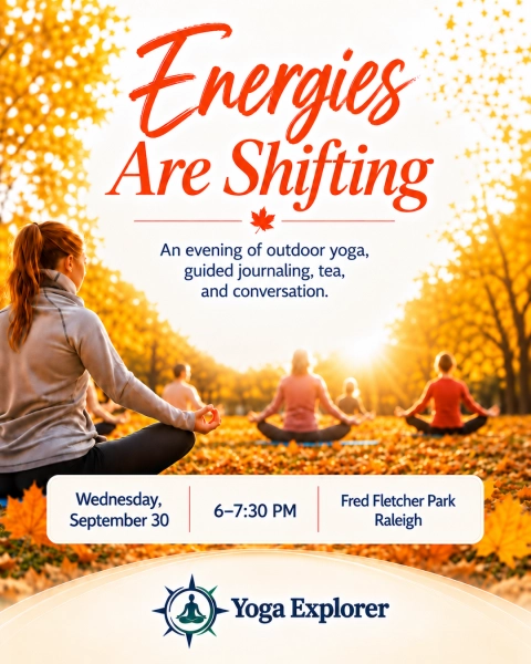 Energies Are Shifting: An Evening of Yoga, Journaling, Tea & Conversation