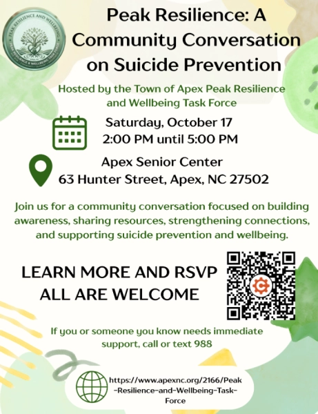 Peak Resilience: A Community Conversation on Suicide Prevention