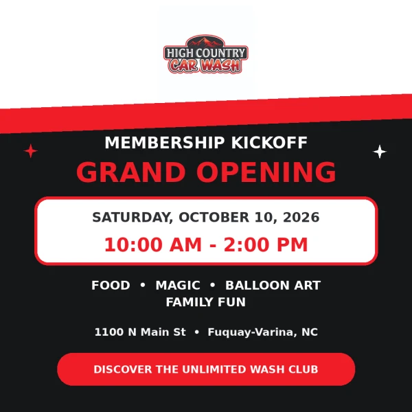 High Country Car Wash Membership Kickoff Grand Opening
