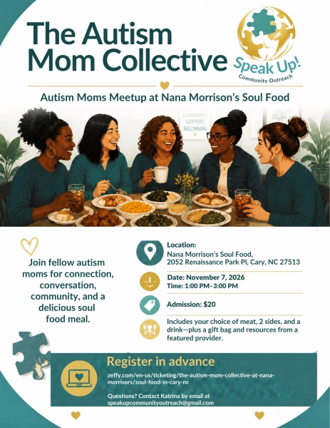 The Autism Mom Collective at Nana Morrison’s Soul Food in Cary, NC