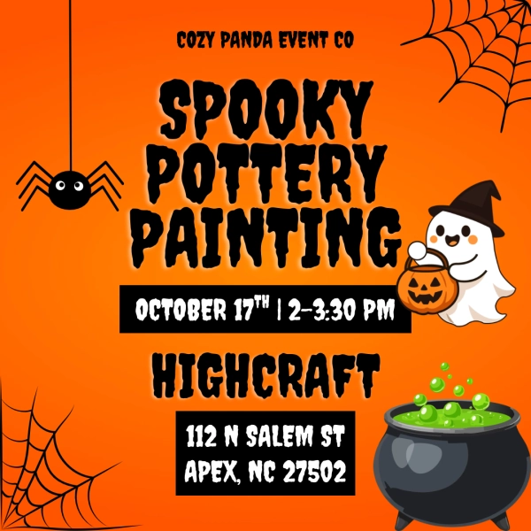 Spooky Pottery Painting