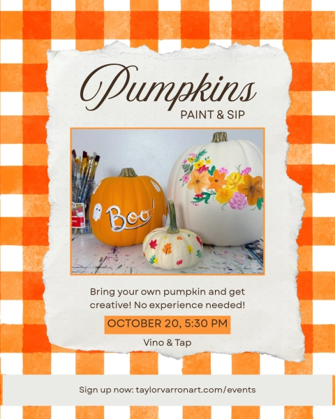 Pumpkin Paint and Sip