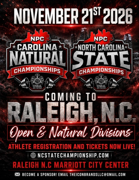 NPC North Carolina State Championships & NPC Carolina Natural Championships