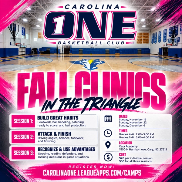 Carolina ONE Girls Basketball Clinic – Build Great Habits