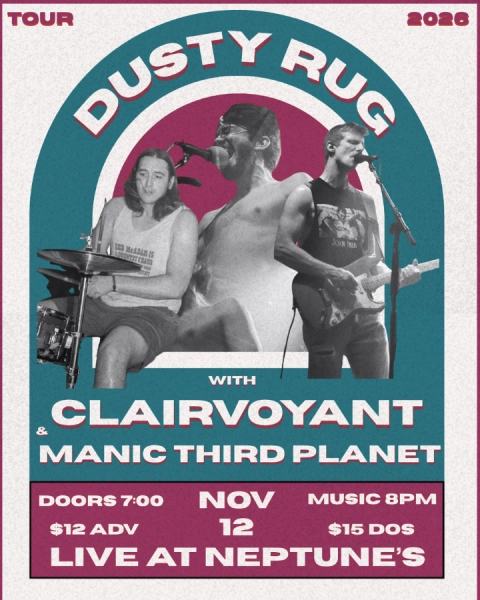 Dusty Rug, Claievoayant, and Manic Third Planet Live in Concert