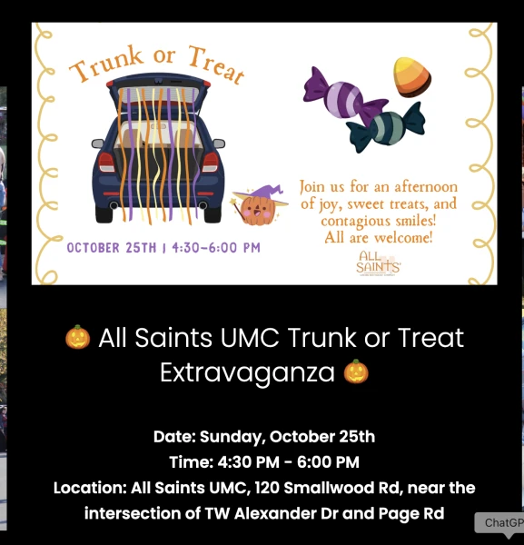 Trunk or Treat Extravaganza