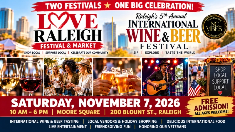 Raleigh's International Wine and Beer Festival 2026