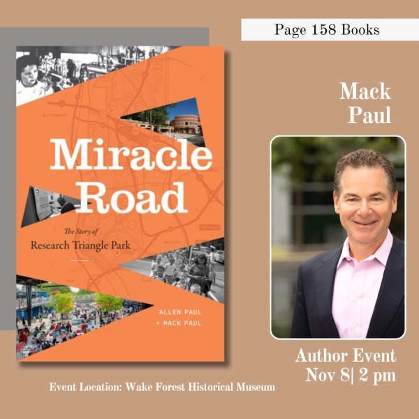 Author Event: Mack Paul at the Wake Forest Historical Museum
