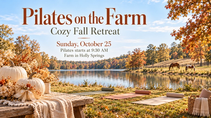Pilates on the Farm. Cozy Fall Retreat