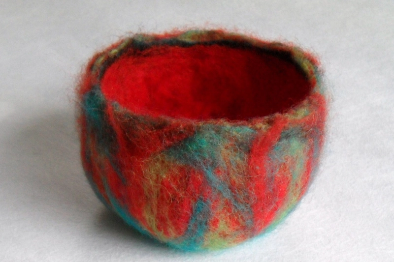 Kids Holiday Gift-Making & Forest Play: Hand-Felted Wool Bowl
