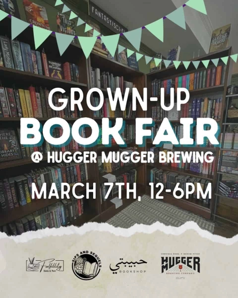 Hugger Mugger Grown Up Book Fair
