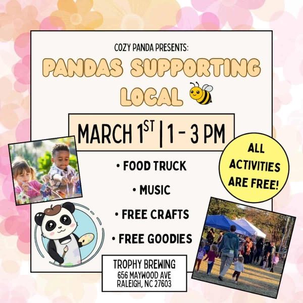Pandas Supporting Local Free Crafts & Goodies
