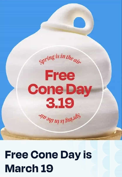 DQ Free Cone Day Celebrate Spring with a Free Treat

