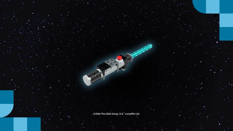 Free LEGO Star Wars Lightsaber Build Ages 10
