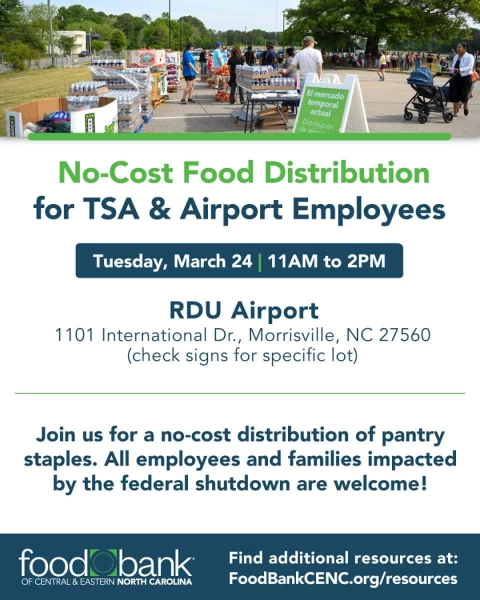 Free Food Distribution for TSA and Airport Employees