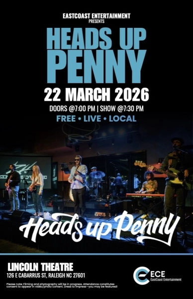 Free Concert by Heads Up Penny at Lincoln Theatre