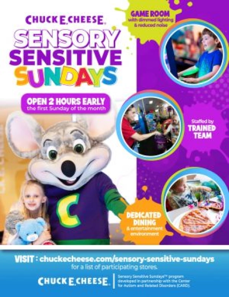 Chuck E. Cheese Sensory Sensitive Sundays