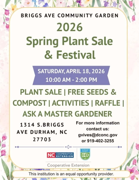 Spring Festival and Plant Sale at Briggs Avenue Community Garden