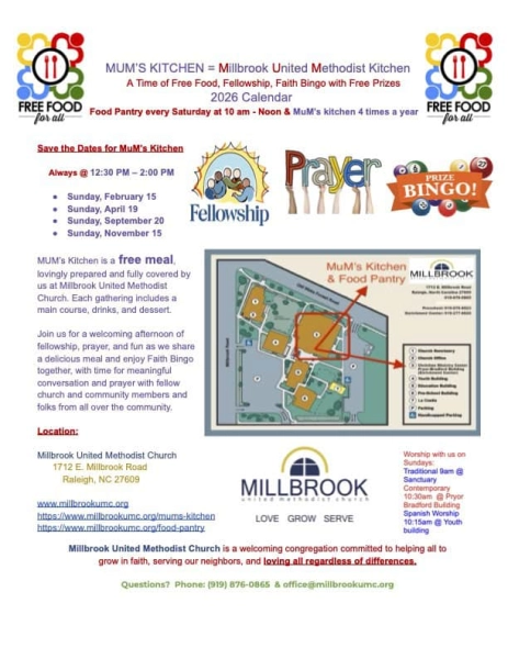 MUM's Kitchen: Free Meal and Fellowship