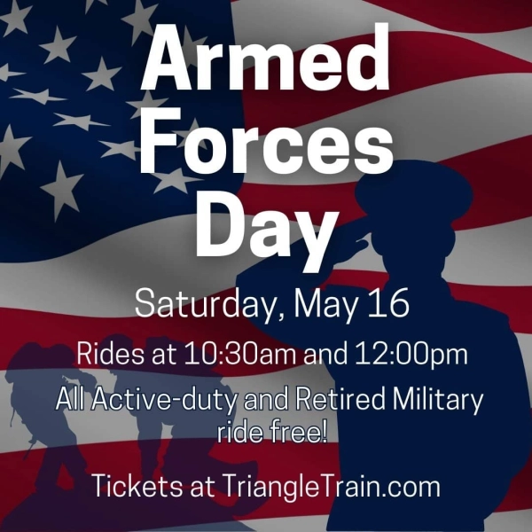 Triangle's Train: New Hope Valley Railway Military Appreciation Armed Forces Day Rides