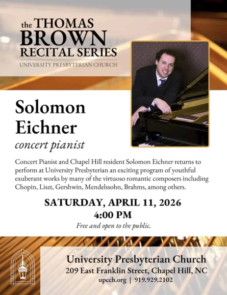 Thomas Brown Recital Series presents Solomon Eichner