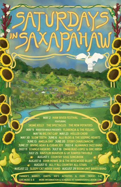 Saturdays in Saxapahaw Outdoor Concert Series