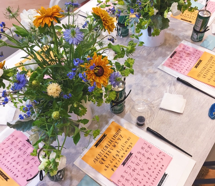 Mother’s Day Modern Calligraphy for Beginners at R&D Brewing