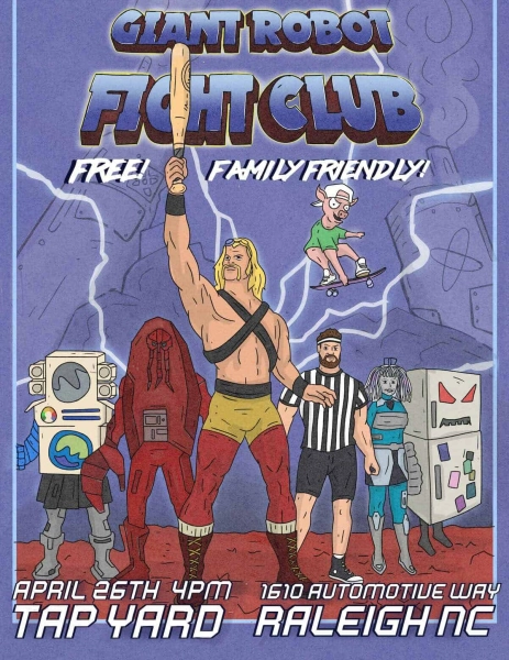 Giant Robot Fight Club at Tap Yard Raleigh