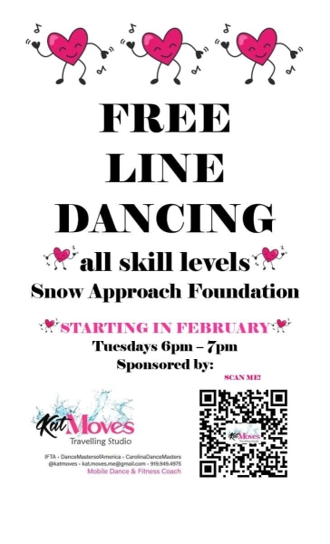 Free Line Dancing Classes at Snow Approach Foundation